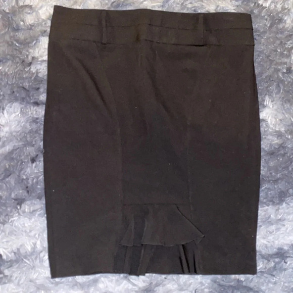Guess black high waisted satin lined midi skirt Sz 12 - Picture 5 of 12